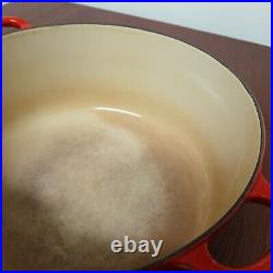 NO LID Le Creuset Dutch Oven #30 9 qt / 8.4 liters Red