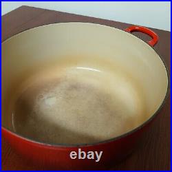 NO LID Le Creuset Dutch Oven #30 9 qt / 8.4 liters Red