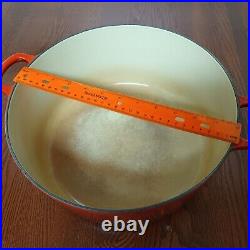 NO LID Le Creuset Dutch Oven #30 9 qt / 8.4 liters Red