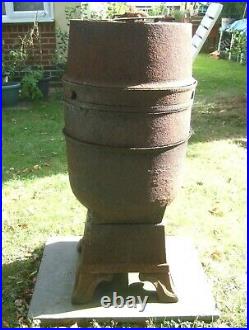 Nice Flat Top Romesse Pot Belly/barrel Cast Iron Stove 35 Tall 16 1/2 Diameter