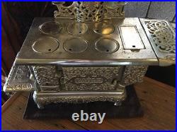 Nickel plated salesman sample cook stove with accessories-16265 Nickel plated salesman sample cook stove with accessories-16265
