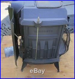 No shipping 1979 VERMONT CASTINGS RESOLUTE WOOD BURNING STOVE WITH ACCESSORIES