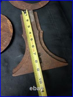 Old Cast Iron Wood Cook Stove Lid Lids Cover Burner Plate Frames Mixed Parts Lot