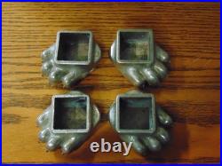 Original vintage set FISHER WOOD STOVE BEAR PAWithCLAW FEET eugene oregon