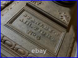 Ornate Victorian Wood Burning Stove, No. 4 Parlour Stove 1845, Cast Iron Ornate Victorian Wood Burning Stove, No. 4 Parlour Stove 1845, Cast Iron