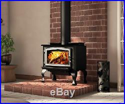Osburn 1700 Wood Burning Stove Free Standing Leg or Pedestal Cast Iron Door