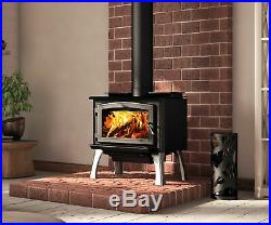 Osburn 1700 Wood Burning Stove Free Standing Leg or Pedestal Cast Iron Door