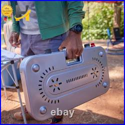 Outdoor Camp Stove Portable Cooktop with Included Cast Iron Grill & Griddle