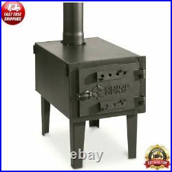 Outdoor Wood Stove 2mm Galvanized Steel Fire With High-temp Adjustable Damper Vent