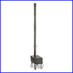 Outdoor Wood Stove 2mm Galvanized Steel Fire With High-temp Adjustable Damper Vent