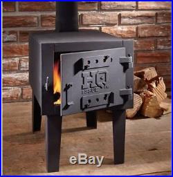 Outdoor Wood Stove Camping Hunting Galvanized Steel Cast Iron Portable Heat Cook