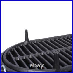 Oval Cast Iron Grill Portable Charcoal Tabletop Cast Iron Skillet Camping Stove Oval Cast Iron Grill Portable Charcoal Tabletop Cast Iron Skillet Camping Stove