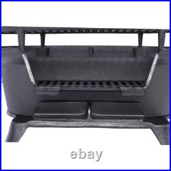 Oval Cast Iron Grill Portable Charcoal Tabletop Cast Iron Skillet Camping Stove Oval Cast Iron Grill Portable Charcoal Tabletop Cast Iron Skillet Camping Stove