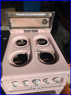PINK Wedgewood Monterey B 580A Vintage 1950 Apartment Stove/mini Oven GAS RANG