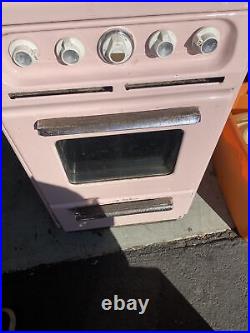 PINK Wedgewood Monterey B 580A Vintage 1950 Apartment Stove/mini Oven GAS RANG