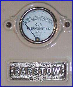 PORCELAIN BARSTOW CAST IRON DUAL FUEL STOVE WithMATCHING FUEL STORAGE BOTTLE STAND