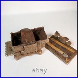 Pair Antique Lancaster Brand Eagle Cast Iron Cook Stove Salesman Sample Large