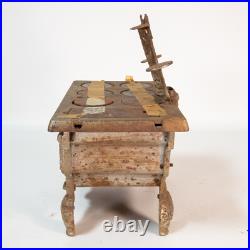 Pair Antique Lancaster Brand Eagle Cast Iron Cook Stove Salesman Sample Large