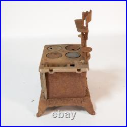 Pair Antique Lancaster Brand Eagle Cast Iron Cook Stove Salesman Sample Large