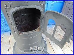 Parlor cast iron black stove 48 high Regal No. 14 BC Ribb & Sons Baltimore MD