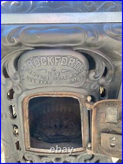 Plymouth Stove Works Rockford 190 Wood/Coal Parlor Stove Newark Ohio 116