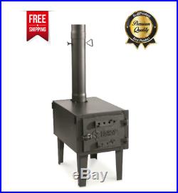 Portable Outdoor Camping Steel Wood Stove Tent Heater for Fishing Camp Cooking