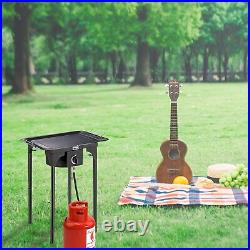 Portable Outdoor Stove Propane 1 Burner Cooking Gas Cooker BBQ Grill Camping US