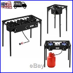Portable Propane 1/2/3 Burner Gas Cooker Outdoor Camp Stove Stand BBQ Grill Chic