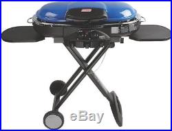 Portable Propane Grill Stove Coleman BBQ Gas Camp LXE 2 Burner Foldable Blue