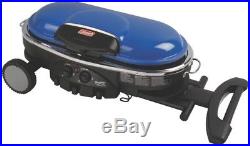 Portable Propane Grill Stove Coleman BBQ Gas Camp LXE 2 Burner Foldable Blue