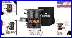 Portable Wood Burning Stove for Camping & Emergency Prep Cast Iron Efficiency Portable Wood Burning Stove for Camping & Emergency Prep Cast Iron Efficiency