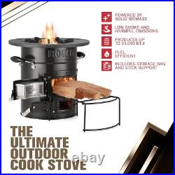 Portable Wood Burning Stove for Camping & Emergency Prep Cast Iron Efficiency Portable Wood Burning Stove for Camping & Emergency Prep Cast Iron Efficiency