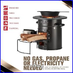 Portable Wood Burning Stove for Camping & Emergency Prep Cast Iron Efficiency Portable Wood Burning Stove for Camping & Emergency Prep Cast Iron Efficiency