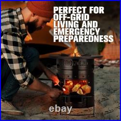 Portable Wood Burning Stove for Camping & Emergency Prep Cast Iron Efficiency Portable Wood Burning Stove for Camping & Emergency Prep Cast Iron Efficiency