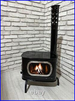 Portable wood burning tent stove, mini cast iron stove, caravan stove