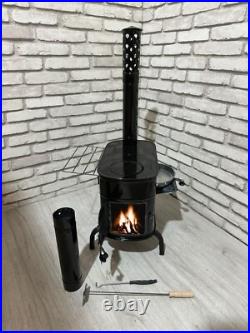 Portable wood burning tent stove, mini cast iron stove, caravan stove Portable wood burning tent stove, mini cast iron stove, caravan stove