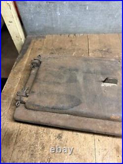 Portland Maine ME Stove FDY Co No 68 Ash Coal Clean Out Chimney Cast Iron Door
