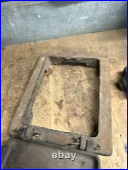 Portland Maine ME Stove FDY Co No 68 Ash Coal Clean Out Chimney Cast Iron Door