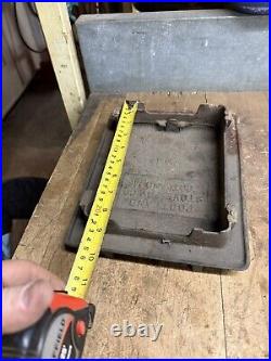 Portland Maine ME Stove FDY Co No 68 Ash Coal Clean Out Chimney Cast Iron Door