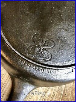 Portland Stove Foundry Maine #8 Cast Iron Skillet! Rare Cleaned Re-seasoned
