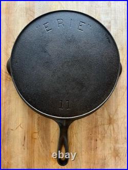 Pre Griswold Erie #11 First Series Cast Iron Skillet