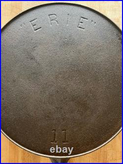 Pre Griswold Erie #11 First Series Cast Iron Skillet