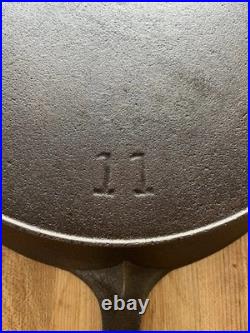 Pre Griswold Erie #11 First Series Cast Iron Skillet