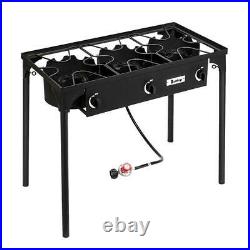 Professional Outdoor Stove Propane Burner Portable 3 Cooker Camping BBQ Grill