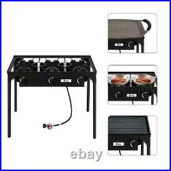 Professional Outdoor Stove Propane Burner Portable 3 Cooker Camping BBQ Grill