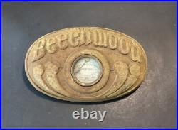Quakertown PA Stove Works Beechwood Cast Iron Stove Thermometer Temp Gauge