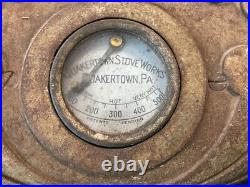 Quakertown PA Stove Works Beechwood Cast Iron Stove Thermometer Temp Gauge