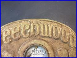 Quakertown PA Stove Works Beechwood Cast Iron Stove Thermometer Temp Gauge