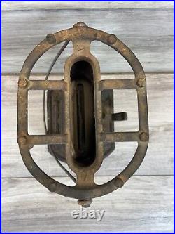 RARE 1885 Antique Cast Iron Clad Kerosene Sad Iron Stove Heater Great Shape