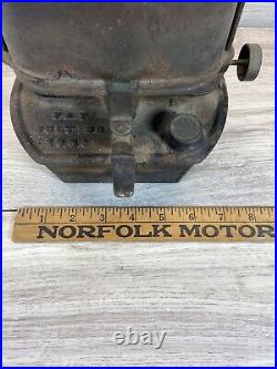 RARE 1885 Antique Cast Iron Clad Kerosene Sad Iron Stove Heater Great Shape
